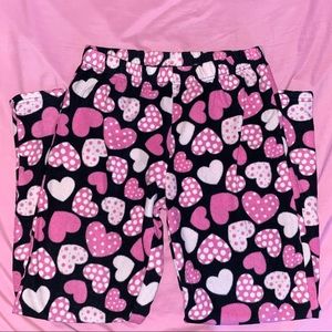 Bottoms - Girls Heart Pajama Pants Bottoms - Girls Heart Pajama Pants